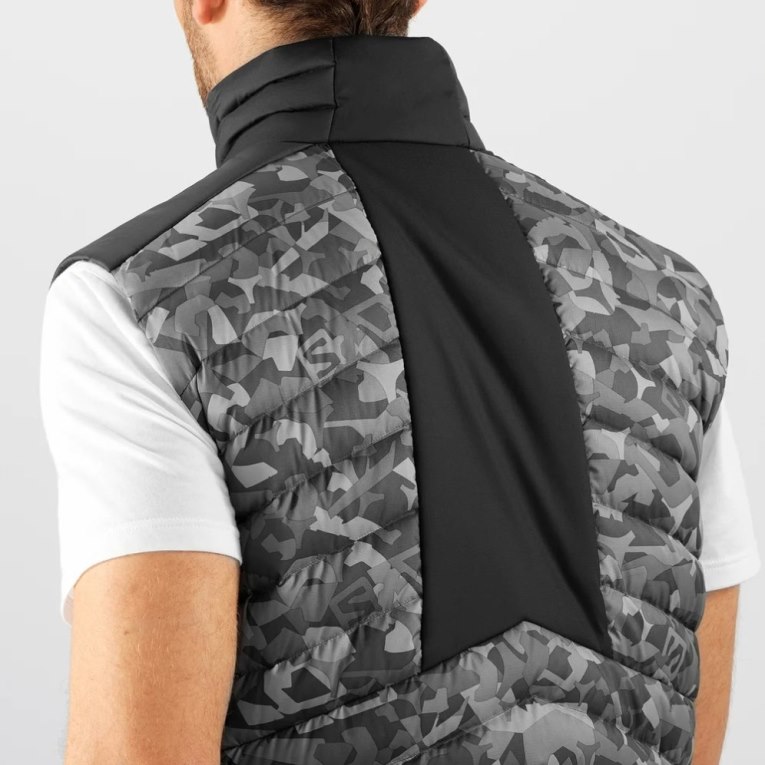 Salomon Essential Xwarm Down Men's Insulated Vests Camo | CA 74I80